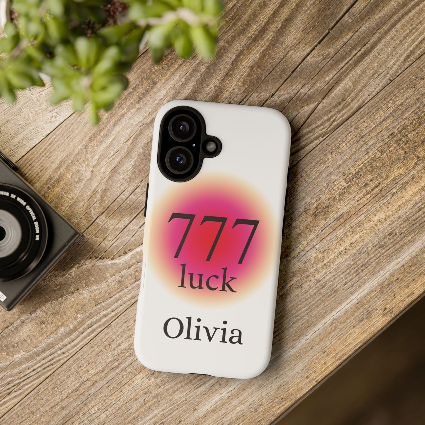Phone Case — '777 Luck' Personalized Protective Case (Custom Name)