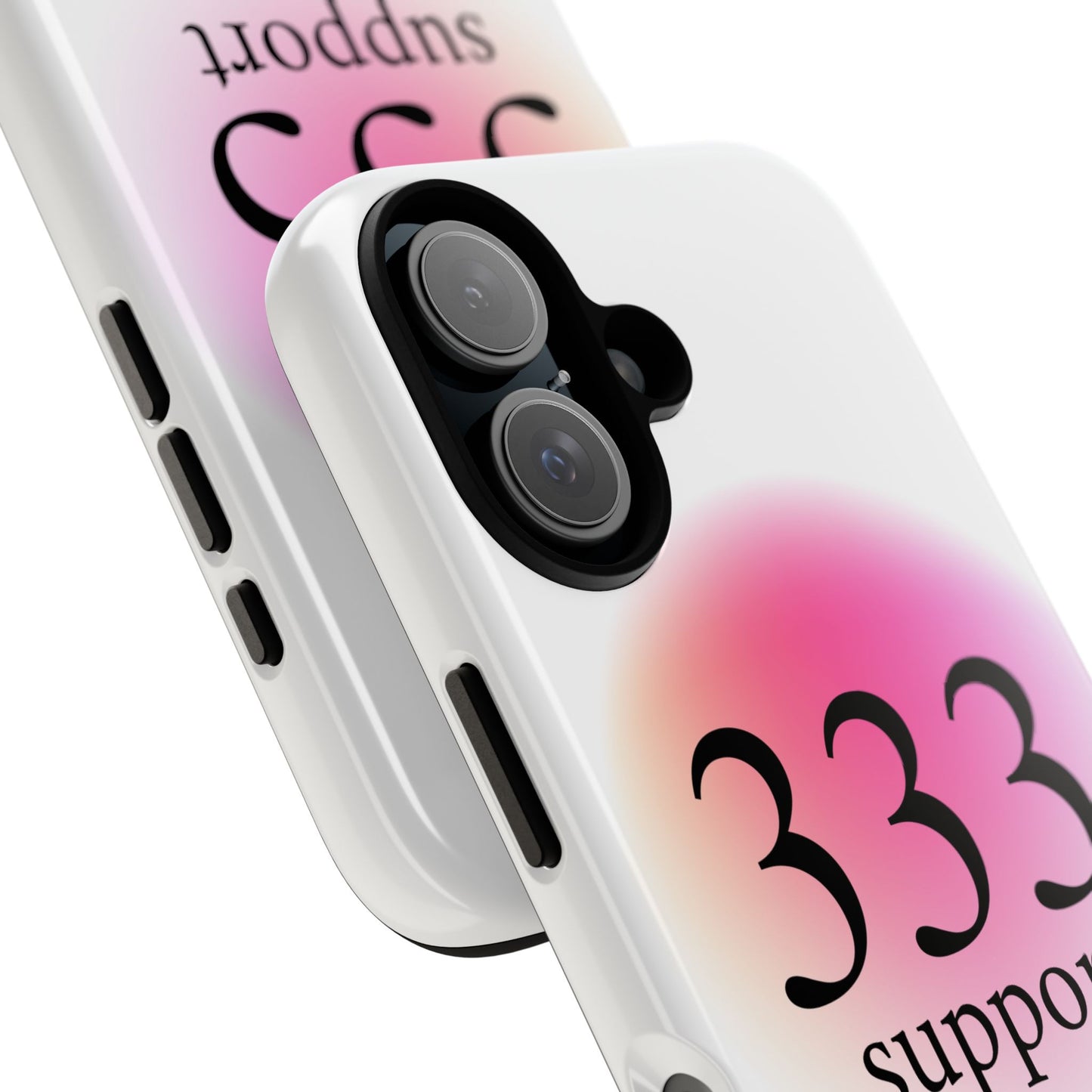 333 Support Personalized Phone Case — Custom Name Spiritual Angel Number iPhone Case