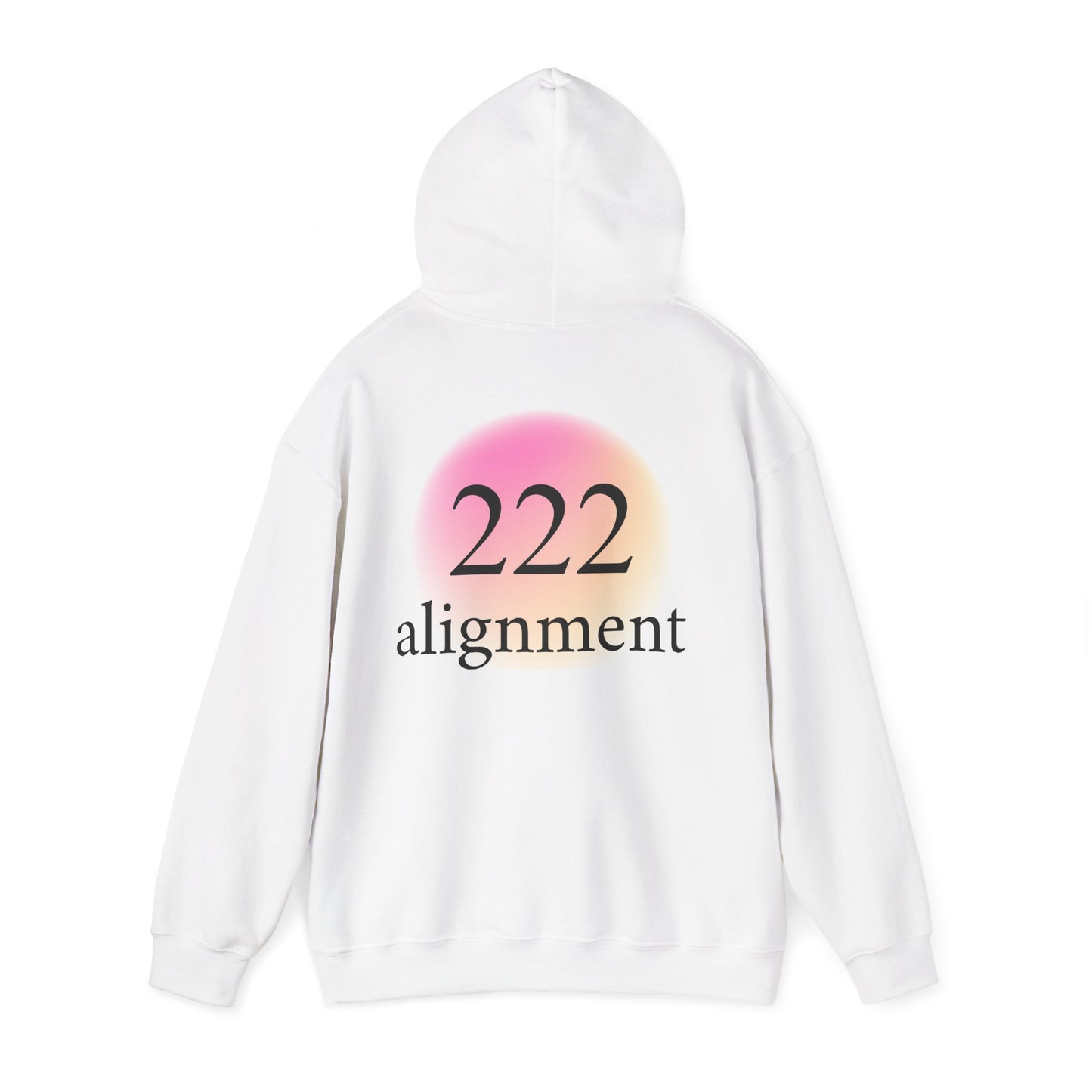 222 Alignment Hoodie – Spiritual Numerology Graphic Hooded Sweatshirt