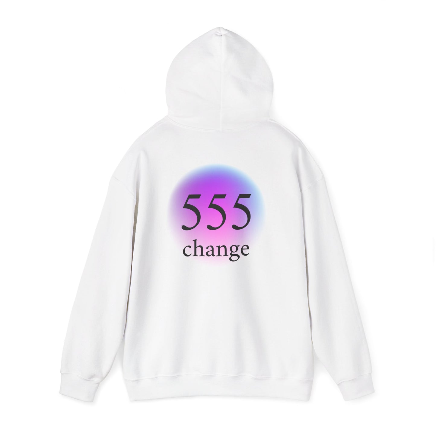 555 Change Hoodie — Spiritual Numerology Pullover