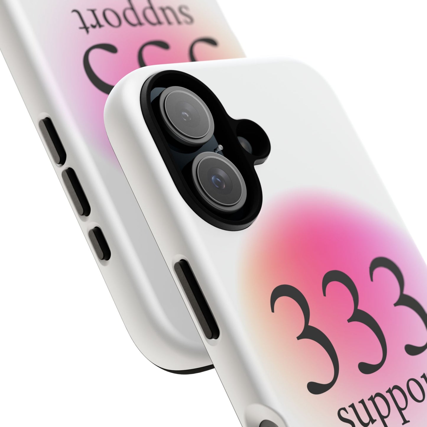 333 Support Personalized Phone Case — Custom Name Spiritual Angel Number iPhone Case