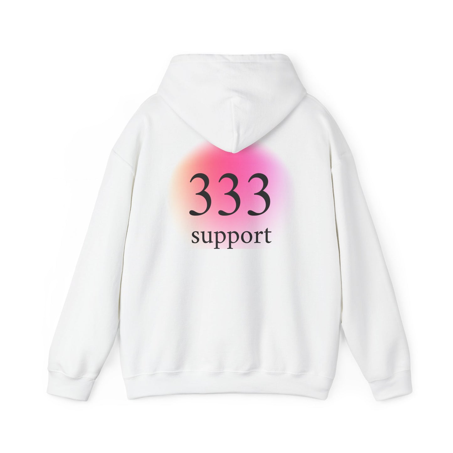 333 Support Hoodie — Spiritual Angel Number Pullover