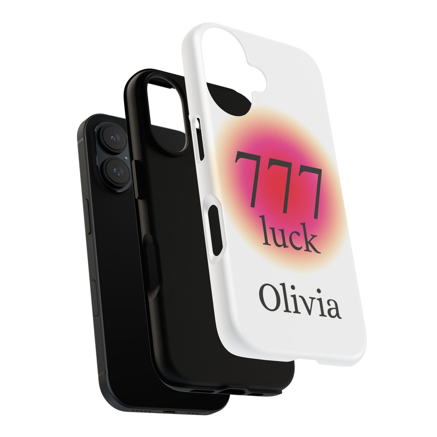 Phone Case — '777 Luck' Personalized Protective Case (Custom Name)