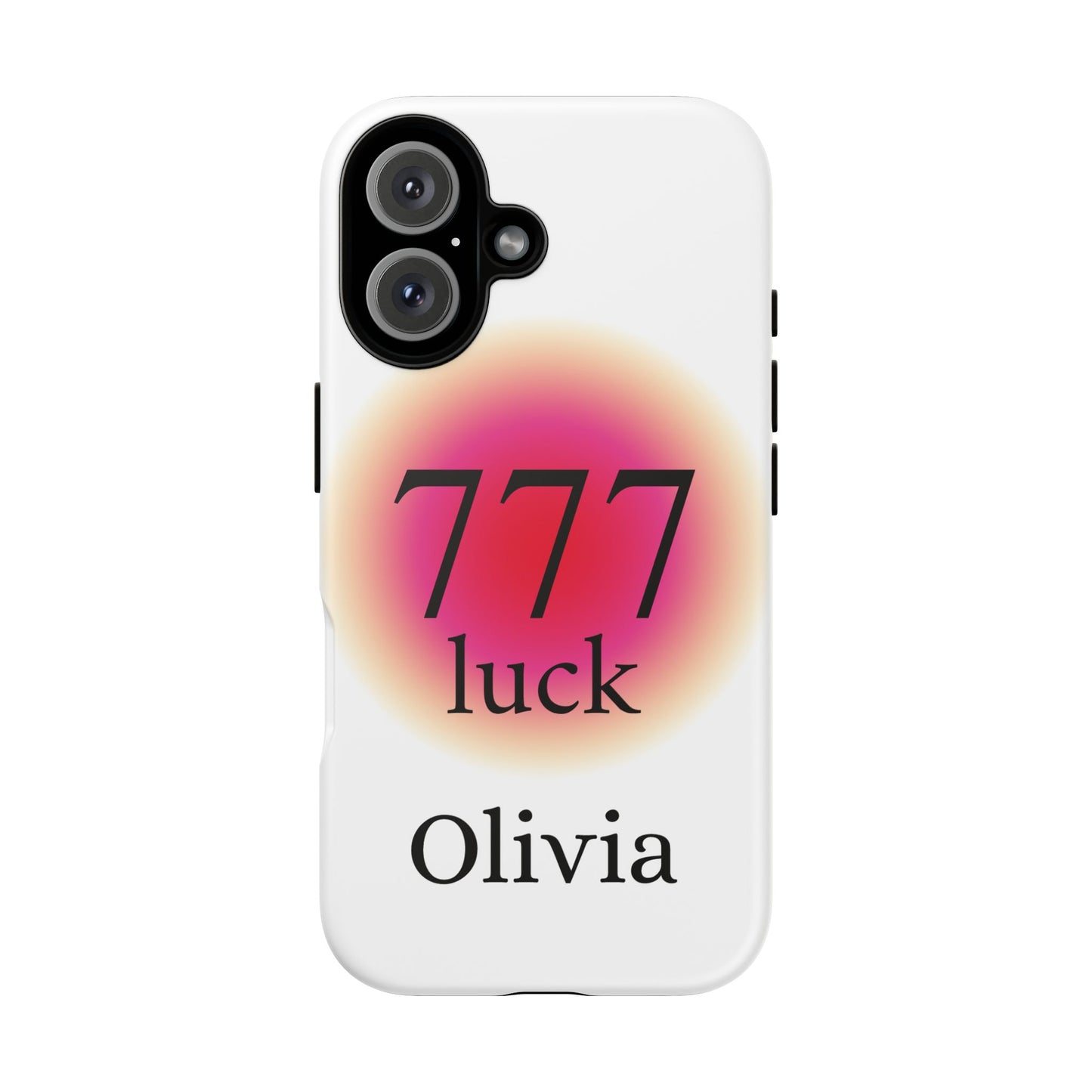 Phone Case — '777 Luck' Personalized Protective Case (Custom Name)