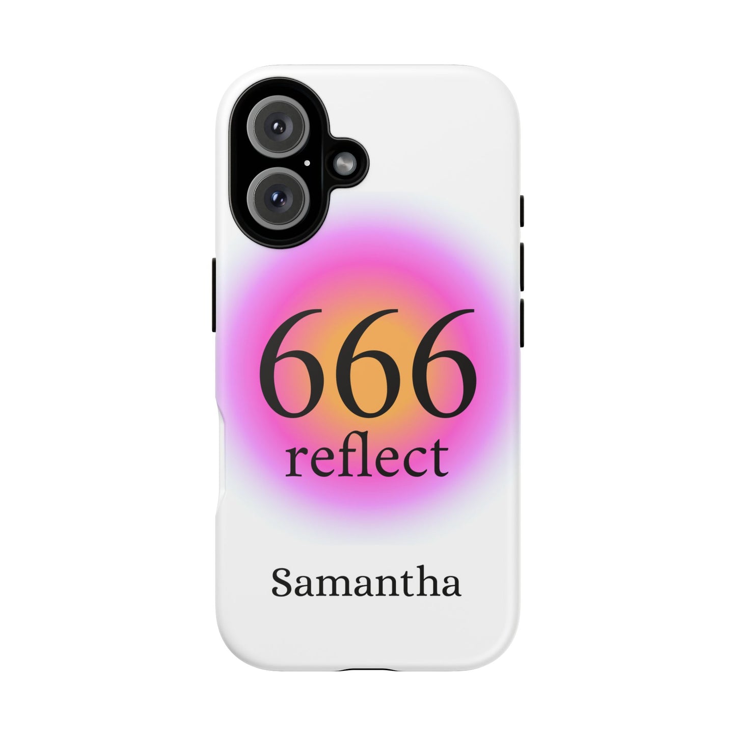 Phone Case — "666 reflect" Personalized Gradient Protective Case