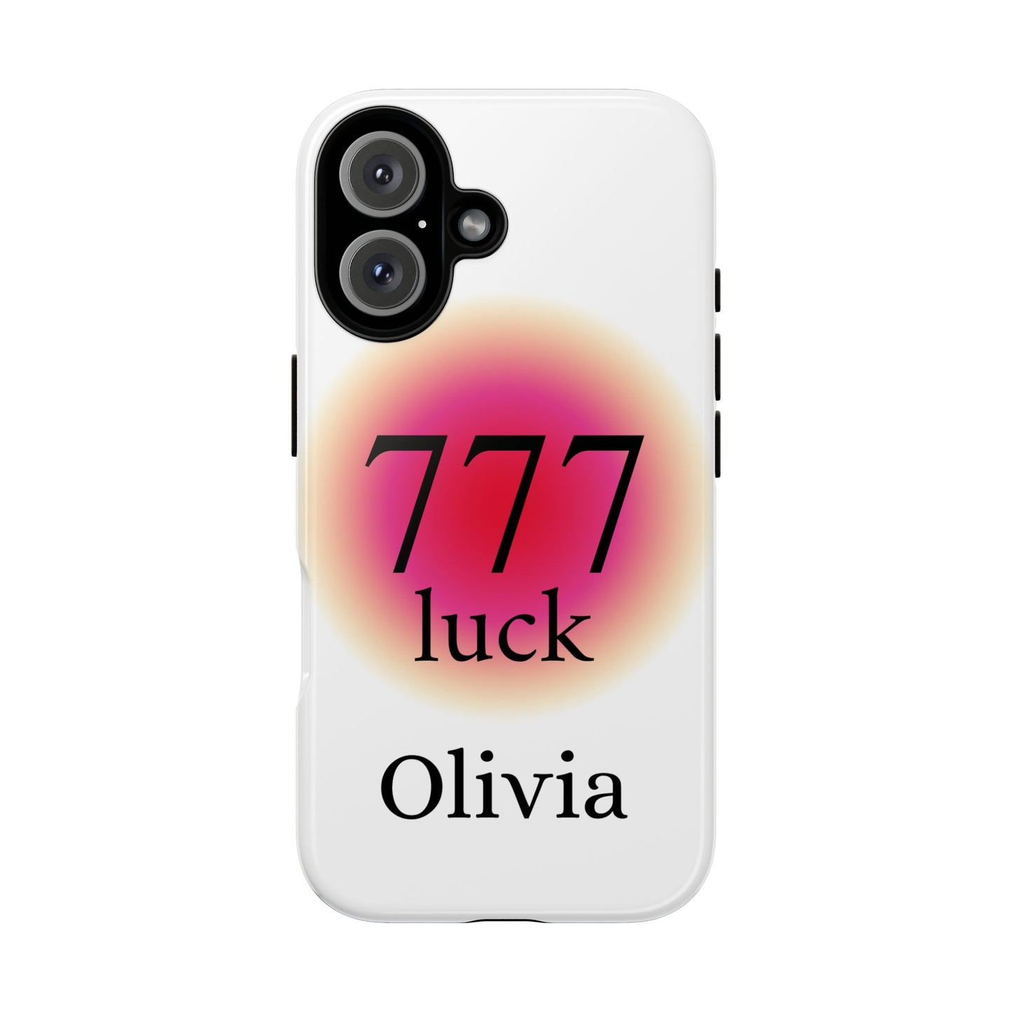 Phone Case — '777 Luck' Personalized Protective Case (Custom Name)