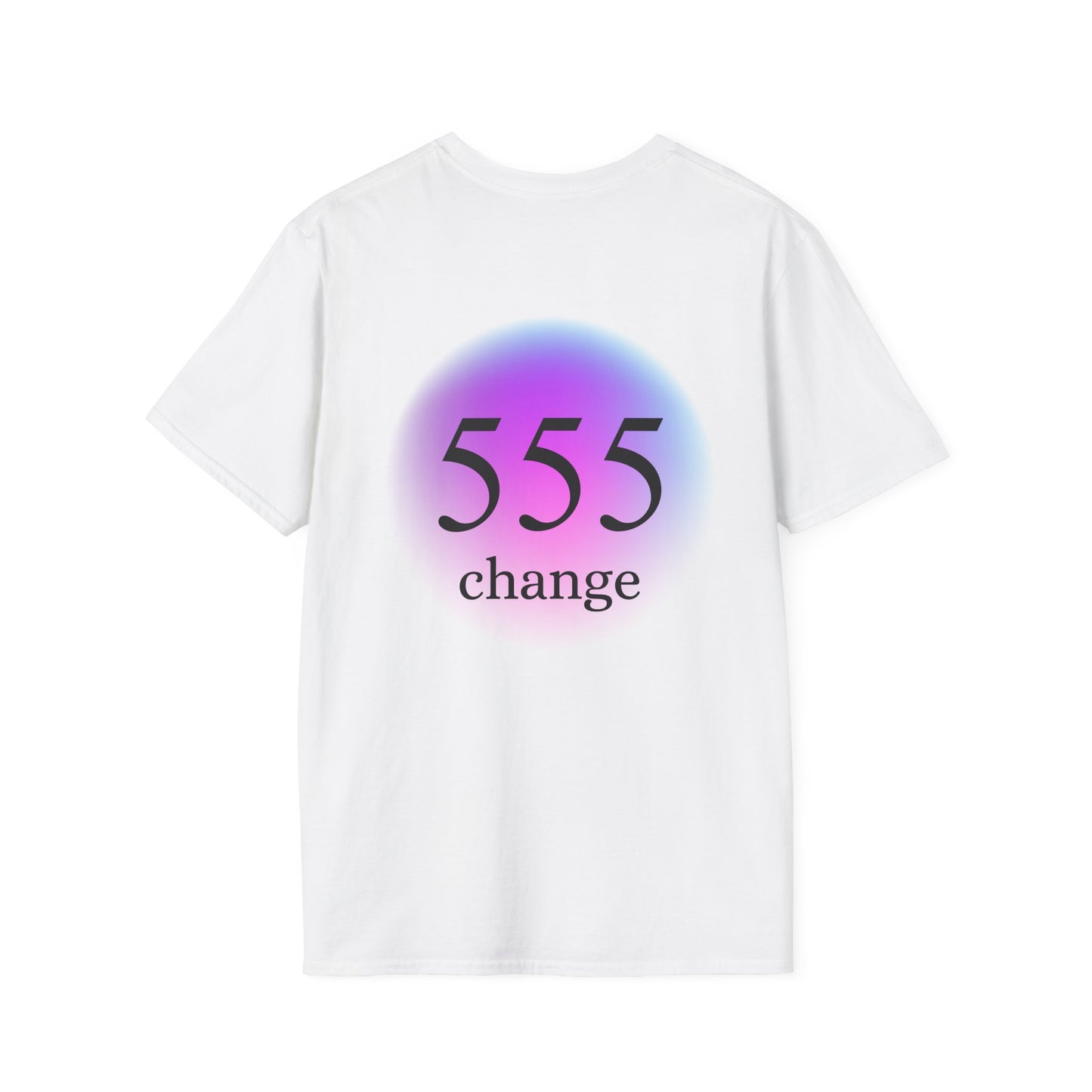 555 Change T-Shirt — Spiritual Angel Number Tee with "one day at a time" Minimal Design