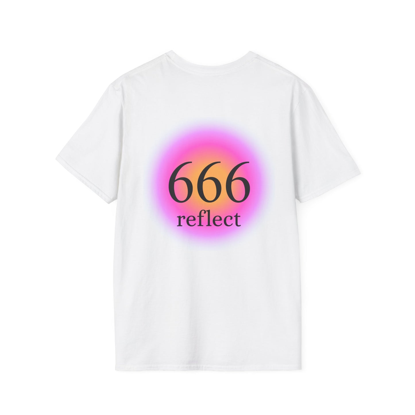 666 Reflect Graphic T-Shirt — Minimal Spiritual Aesthetic Shirt