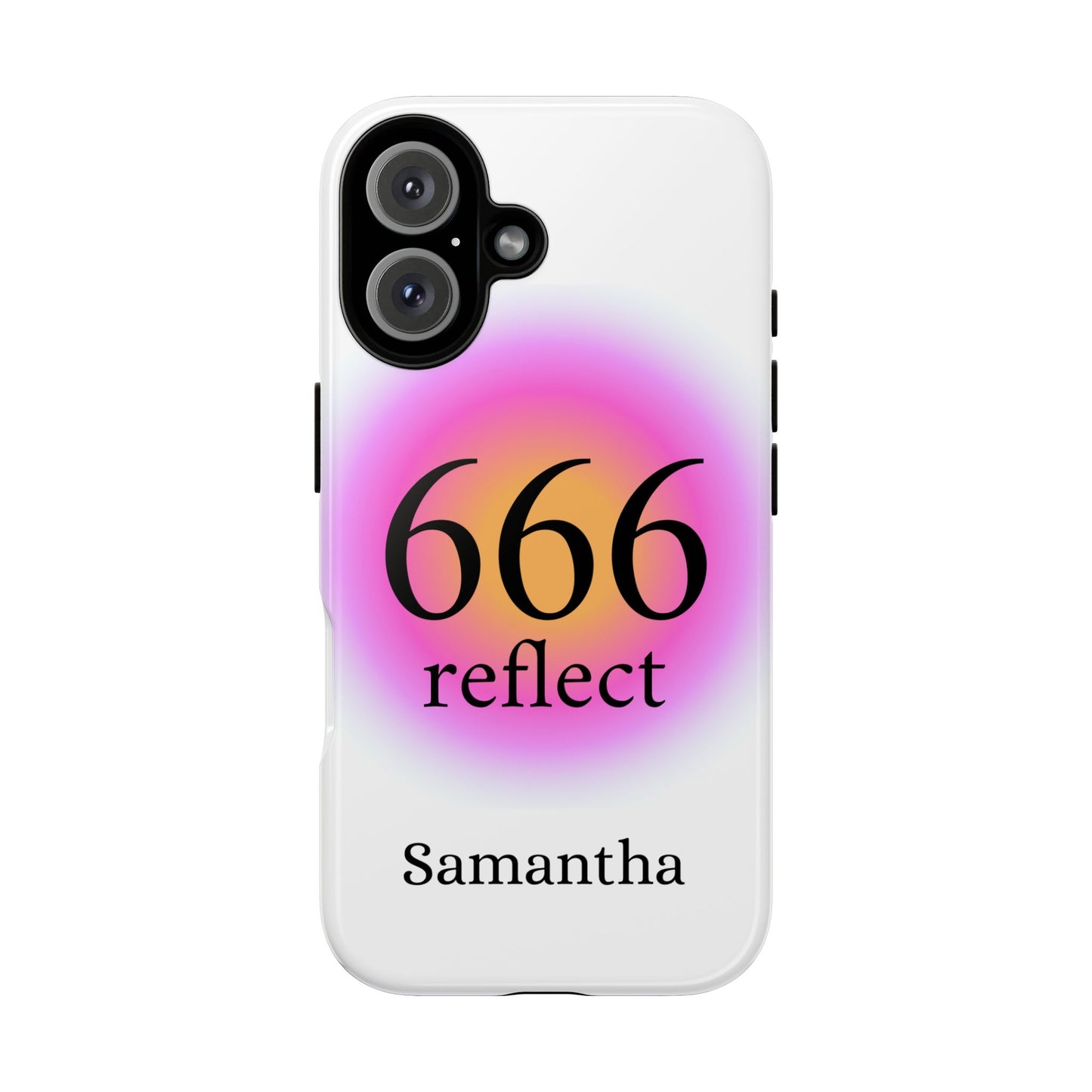 Phone Case — "666 reflect" Personalized Gradient Protective Case