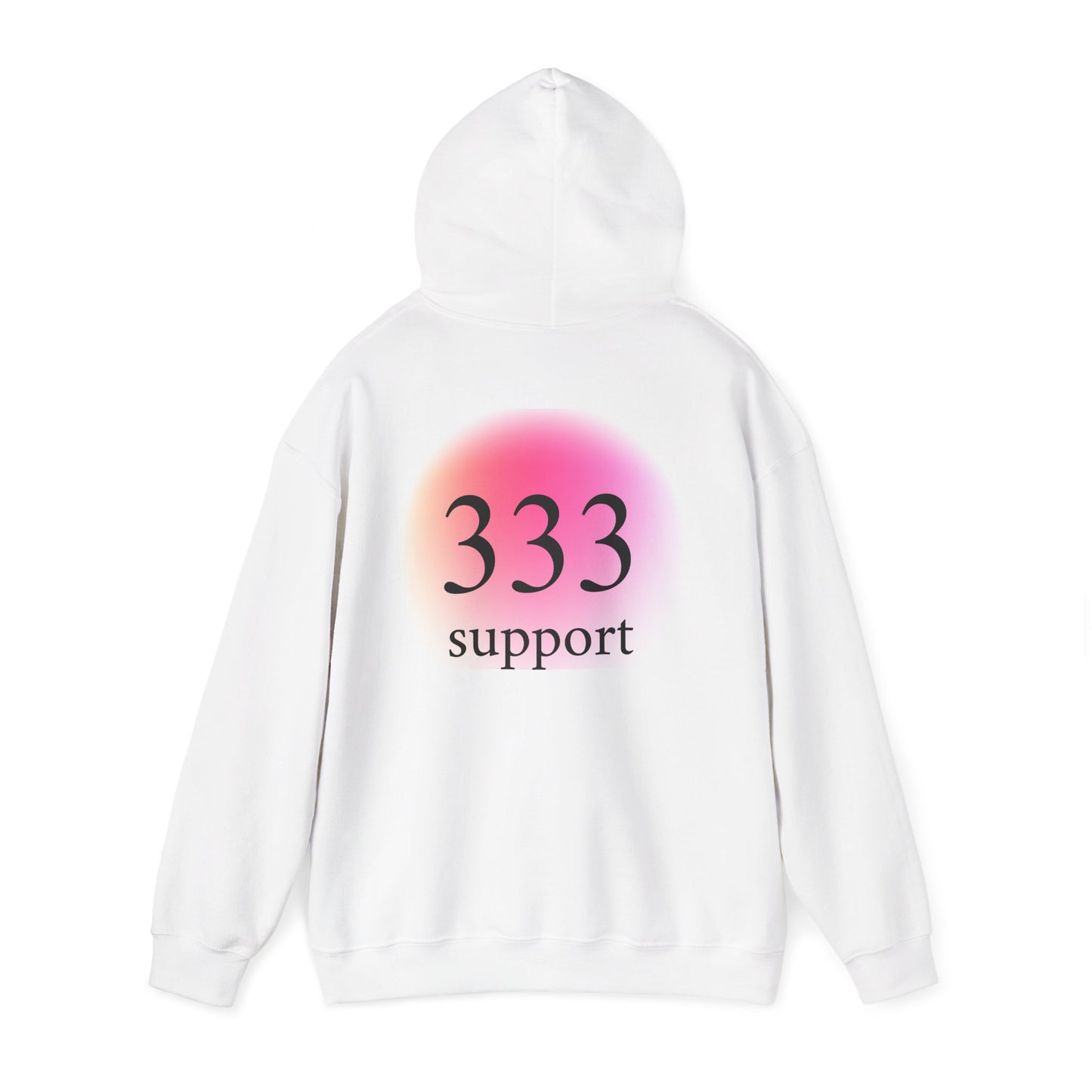 333 Support Hoodie — Spiritual Angel Number Pullover